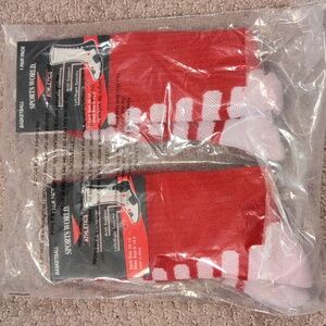 Basketball Compression Socks in Red and White Men's 10-13 (2 pairs) NWT